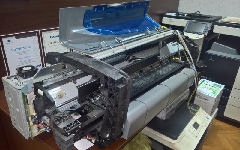 Замена ремня HP DJ500